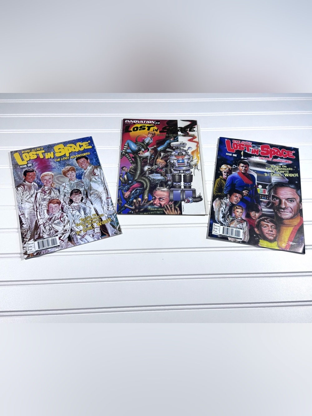 Lost in Space Vintage Comic Books with Poster
